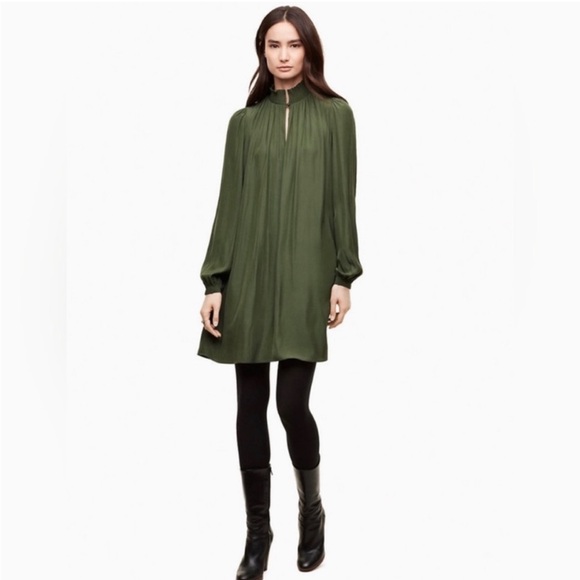 Aritzia Wilfred | Garlyn High-Neck Dress in Green XS - Picture 10 of 12